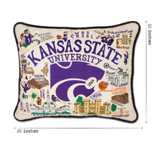 Load image into Gallery viewer, Kansas State University Collegiate Embroidered Pillow by CatStudio