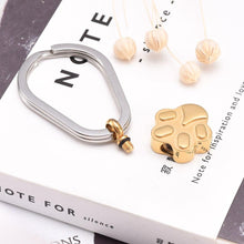 Load image into Gallery viewer, Pet Paw Shaped Cremation Urn Keychain