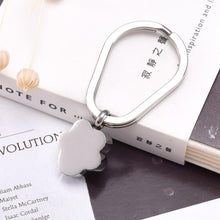 Load image into Gallery viewer, Pet Paw Shaped Cremation Urn Keychain