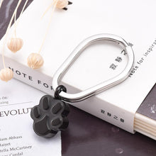 Load image into Gallery viewer, Pet Paw Shaped Cremation Urn Keychain