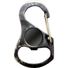 Load image into Gallery viewer, GL12-008 Carabiner Keychain with 4 carabiner clips and bottle opener function corrections police work