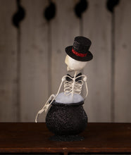 Load image into Gallery viewer, Magic Cauldron Skeleton | Halloween Decor | Bethany Lowe