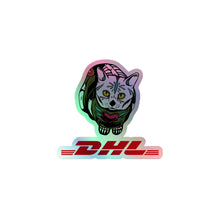 Load image into Gallery viewer, DHL Cat Sticker - Holographic Easy Peel