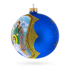 Load image into Gallery viewer, Sacred Holy Family Glass Ball Christmas Ornament 4 Inches