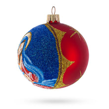Load image into Gallery viewer, Sacred Virgin Mary Holding Jesus Glass Ball Christmas Ornament 3.25 Inches