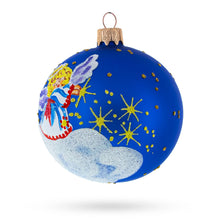 Load image into Gallery viewer, Heavenly Angel in the Sky Glass Ball Christmas Ornament 3.25 Inches