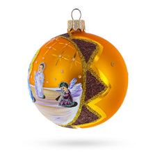 Load image into Gallery viewer, Divine Angels Greeting Jesus Glass Ball Christmas Ornament 3.25 Inches