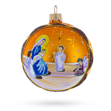 Load image into Gallery viewer, Divine Angels Greeting Jesus Glass Ball Christmas Ornament 3.25 Inches
