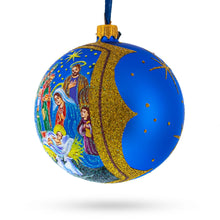 Load image into Gallery viewer, Sacred Nativity Gathering Glass Ball Christmas Ornament 4 Inches