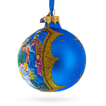 Load image into Gallery viewer, Sacred Nativity Gathering Glass Ball Christmas Ornament 3.25 Inches