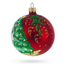 Load image into Gallery viewer, Horse Decorating Tree Glass Ball Christmas Ornament 3.25 Inches