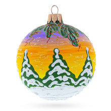Load image into Gallery viewer, Santa Awaits New Year Holiday Glass Ball Christmas Ornament 3.25 Inches