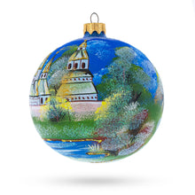Load image into Gallery viewer, Winter Church Scene Glass Ball Christmas Ornament 4 Inches