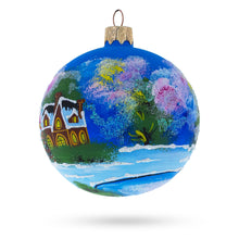 Load image into Gallery viewer, Enchanted Christmas Night Winter Village Glass Ball Ornament 3.25 Inches