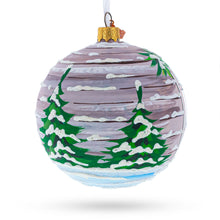 Load image into Gallery viewer, Intriguing Santa Peeking Through House Window Glass Ball Christmas Ornament 4 Inches