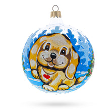 Load image into Gallery viewer, Labrador Retriever Glass Ball Christmas Ornament 4 Inches