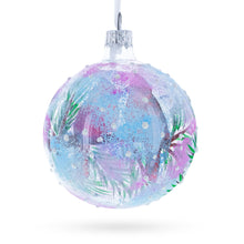 Load image into Gallery viewer, Two Cardinals in Snowy Scenery Glass Ball Christmas Ornament 3.25 Inches