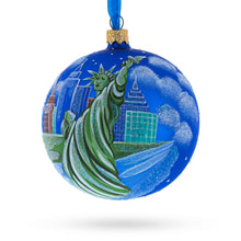 Load image into Gallery viewer, Statue of Liberty, New York Glass Ball Christmas Ornament 4 Inches