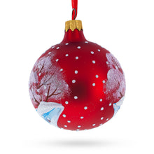 Load image into Gallery viewer, Three Polar Bears Glass Ball Christmas Ornament 3.25 Inches