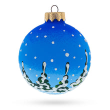 Load image into Gallery viewer, Santa and Reindeer Festive Glass Ball Christmas Ornament 3.25 Inches