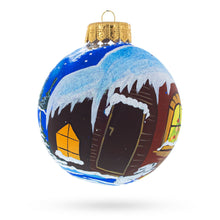 Load image into Gallery viewer, Santa's Enchanting Christmas Night Glass Ball Christmas Ornament 4 Inches