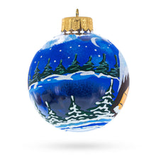 Load image into Gallery viewer, Santa's Enchanting Christmas Night Glass Ball Christmas Ornament 3.25 Inches