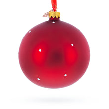 Load image into Gallery viewer, Girl in Festive Christmas Stocking Glass Ball Baby's First Christmas Ornament 4 Inches
