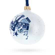Load image into Gallery viewer, Saxophone, Guitar, Piano Glass Ball Christmas Music Ornament 4 Inches