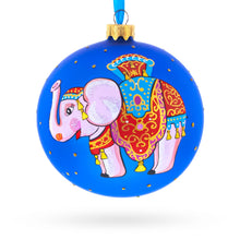 Load image into Gallery viewer, Circus Elephant Performer on Dazzling Glass Ball Christmas Ornament 4 Inches