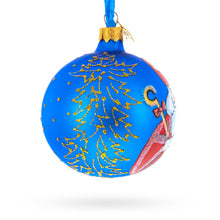Load image into Gallery viewer, St. Nicholas Reviewing His Gift List Glass Ball Christmas Ornament 3.25 Inches