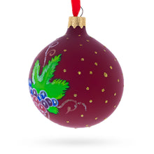 Load image into Gallery viewer, Red Wine Bottle Glass Ball Christmas Ornament 3.25 Inches