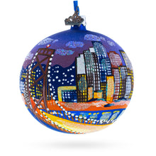 Load image into Gallery viewer, San Francisco, California Glass Ball Christmas Ornament 4 Inches
