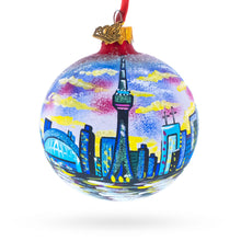 Load image into Gallery viewer, CN Tower, Toronto, Canada Glass Ball Christmas Ornament 3.25 Inches