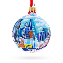 Load image into Gallery viewer, London City Modern Skyline, United Kingdom Glass Ball Christmas Ornament 3.25 Inches