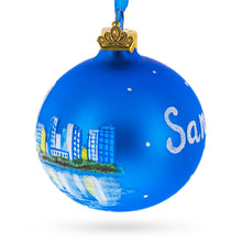 Load image into Gallery viewer, San Diego, California Glass Ball Christmas Ornament 3.25 Inches