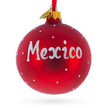 Load image into Gallery viewer, Mayan Pyramid, Mexico Glass Ball Christmas Ornament 3.25 Inches