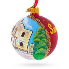 Load image into Gallery viewer, The Alamo, San Antonio, Texas Glass Ball Christmas Ornament 3.25 Inches