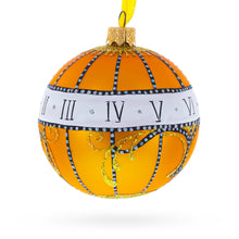 Load image into Gallery viewer, 1899 Madonna Lily Clock Royal Glass Ball Christmas Ornament, 3.25 Inches