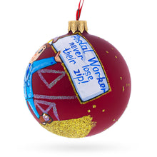 Load image into Gallery viewer, Mail Carrier Glass Ball Christmas Ornament 3.25 Inches