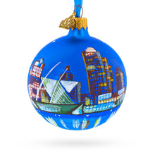 Load image into Gallery viewer, Milwaukee, Wisconsin Glass Ball Christmas Ornament 3.25 Inches