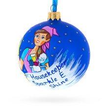 Load image into Gallery viewer, Housekeeper (Maid) Glass Ball Christmas Ornament 3.25 Inches