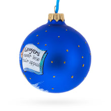 Load image into Gallery viewer, Lawyer with Briefcase Glass Ball Christmas Ornament 3.25 Inches