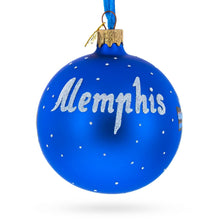 Load image into Gallery viewer, Memphis at Night, Tennessee Glass Ball Christmas Ornament 3.25 Inches