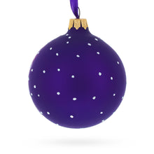 Load image into Gallery viewer, Ballet Dancer on Purple Glass Ball Christmas Ornament 3.25 Inches