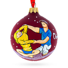 Load image into Gallery viewer, Chiropractor Glass Ball Christmas Ornament 3.25 Inches