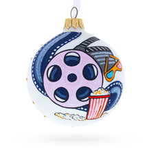 Load image into Gallery viewer, Movie Lover Glass Ball Christmas Ornament 3.25 Inches