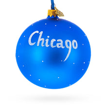 Load image into Gallery viewer, Chicago Reflections at Night Glass Ball Christmas Ornament 4 Inches