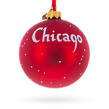 Load image into Gallery viewer, Chicago Cityscape Reflections Glass Ball Christmas Ornament 3.25 Inches