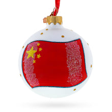 Load image into Gallery viewer, Flag of China Glass Ball Christmas Ornament 3.25 Inches