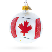 Load image into Gallery viewer, Flag of Canada Glass Ball Christmas Ornament 3.25 Inches